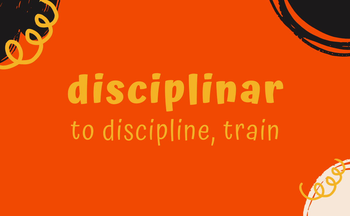 Disciplinar conjugation - to discipline