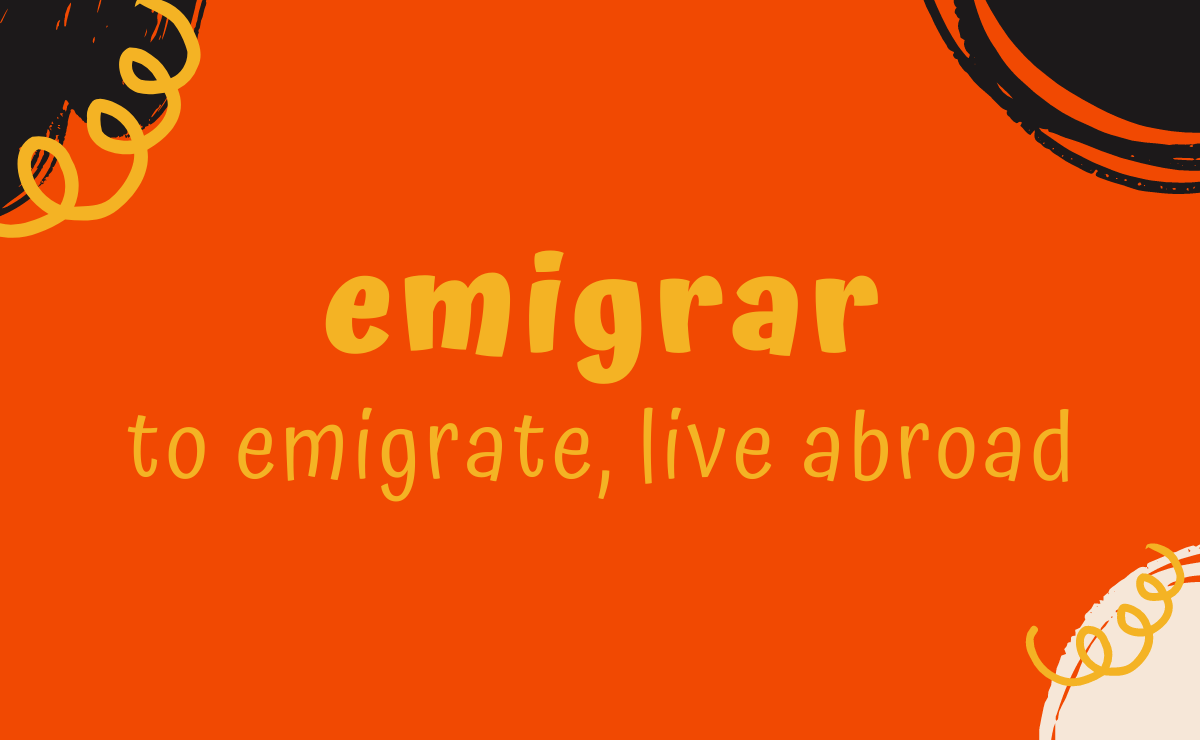 Emigrar Conjugation - Spanish Verbs - Habloco