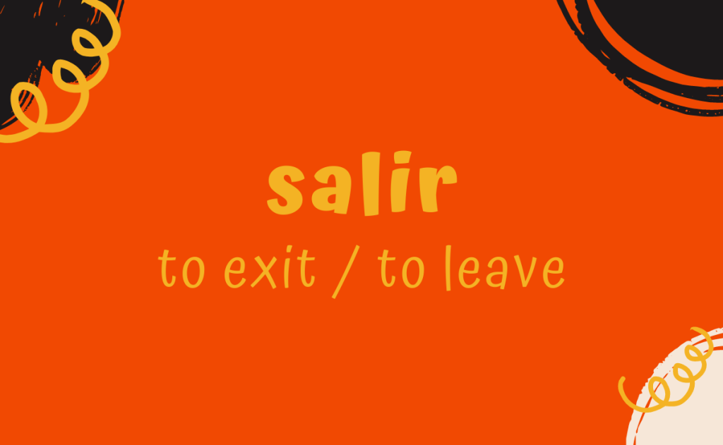 Salir Conjugation - Spanish Verbs - Habloco